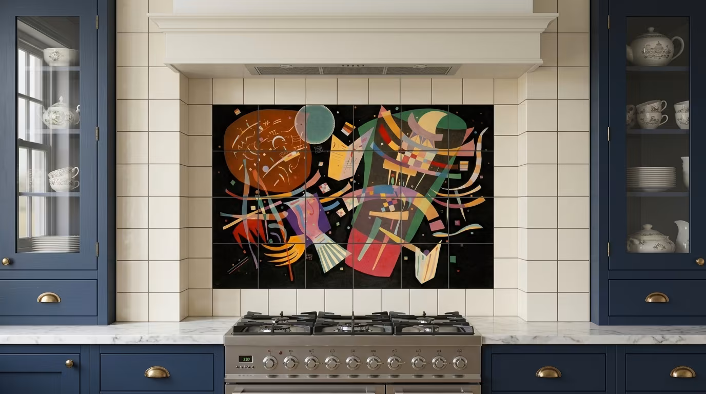 Wassily Kandinskys Composition 1939 - Tile Mural - Image 2
