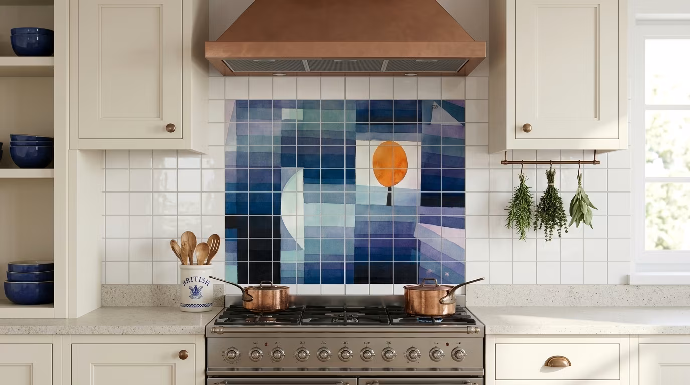 The Harbinger of Autumn (1922) by Paul Klee - Tile Mural - Image 2